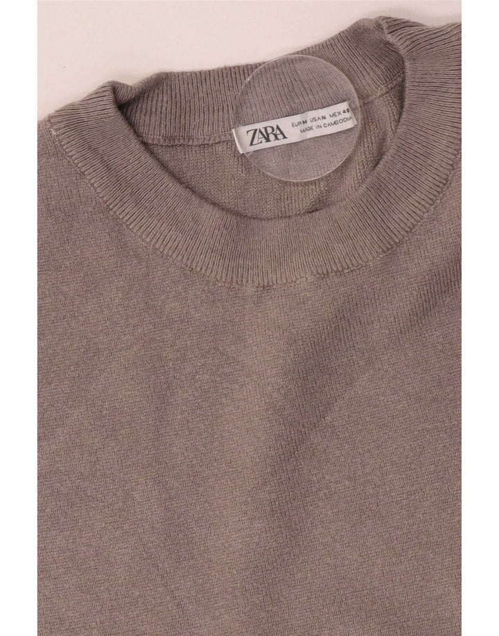 Zara T-Shirt Homme Gris Moyen