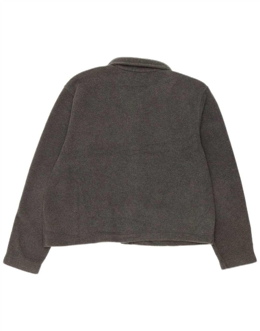 EDDIE BAUER Veste polaire surdimensionnée pour femme UK 10 Petit Gris Polyester