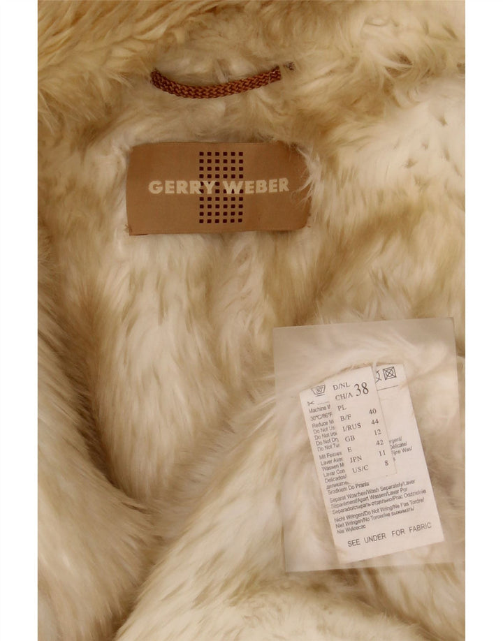 Gerry Weber Manteau Sherpa surdimensionné pour femme UK 12 Polyester beige moyen