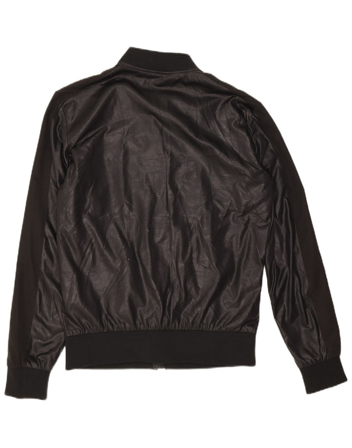 Zara Veste Bomber Homme UK 38 Medium Noir Polyester