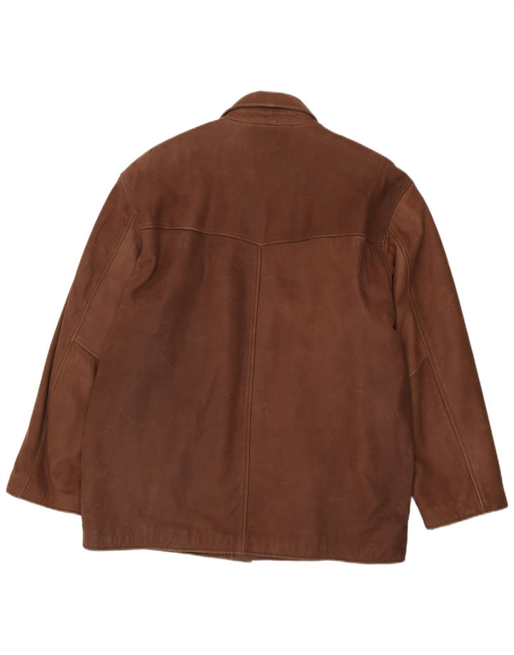 Vinci Veste en Cuir Homme IT 56/58 XL Marron