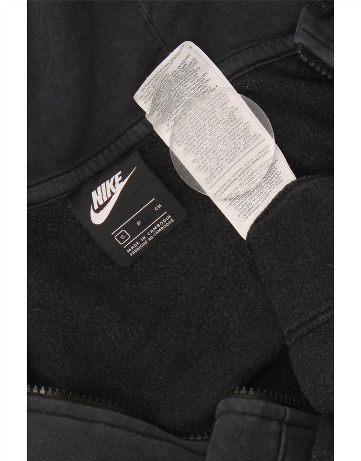 Nike Pull à capuche zippé pour homme Petit coton noir