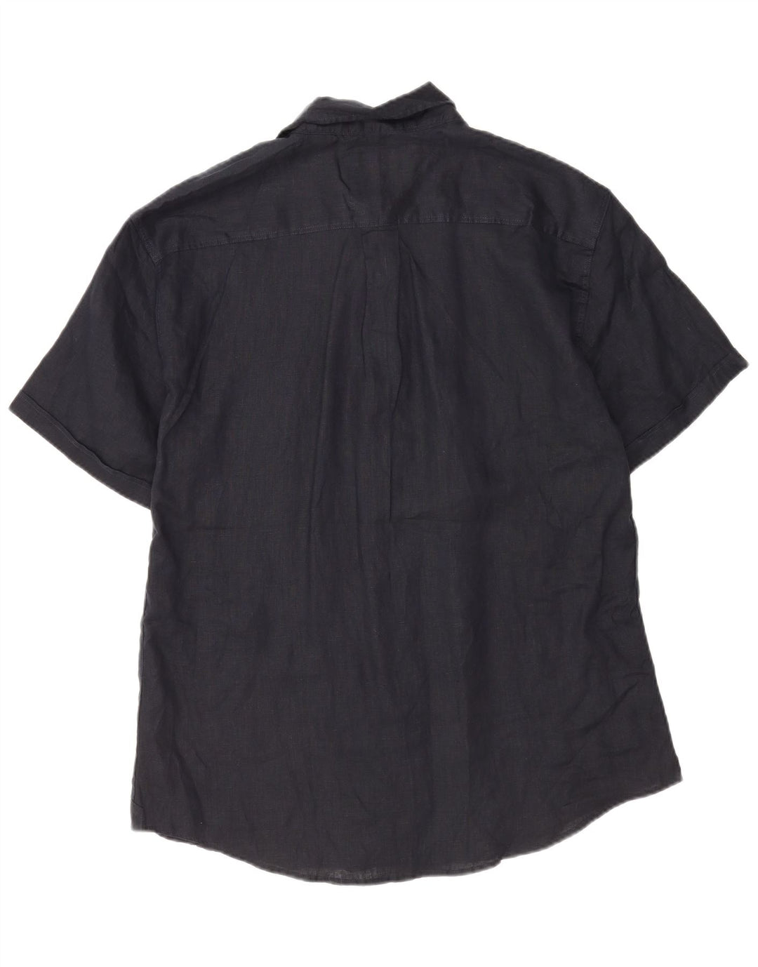 Coast Chemise à manches courtes pour homme 2XL Bleu marine Lin