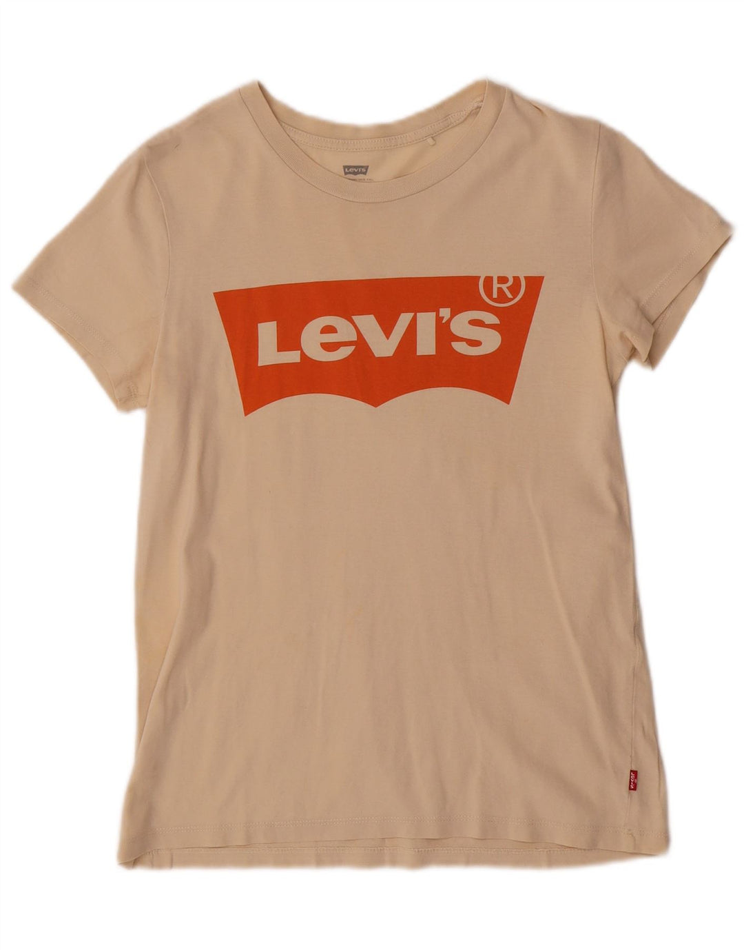 Levi's T-Shirt Graphique Femme UK 6 XS Beige