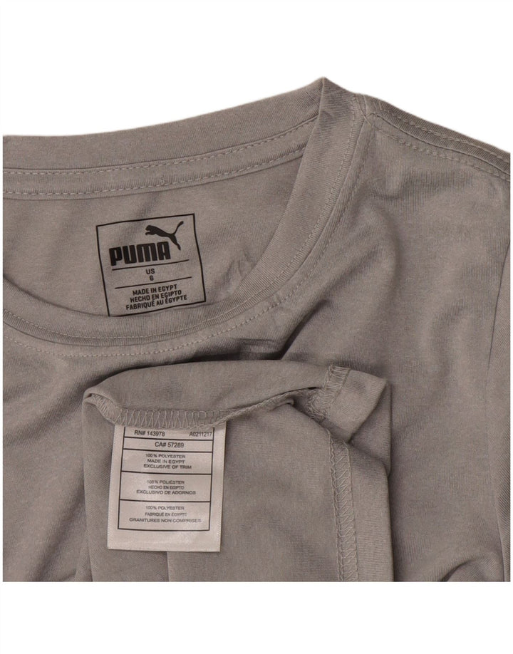 PUMA T-Shirt Garçon 5-6 Ans Gris Polyester