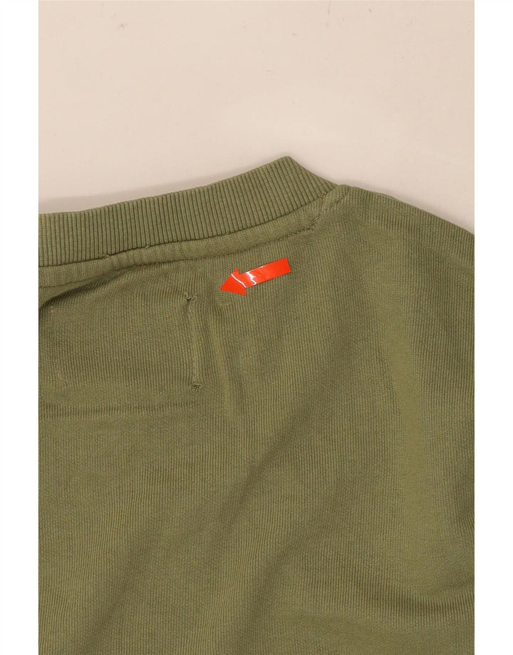 JACK & JONES Mens Sweatshirt Jumper Large Green Cotton Vintage Jack & Jones and Second-Hand Jack & Jones from Messina Hembry 