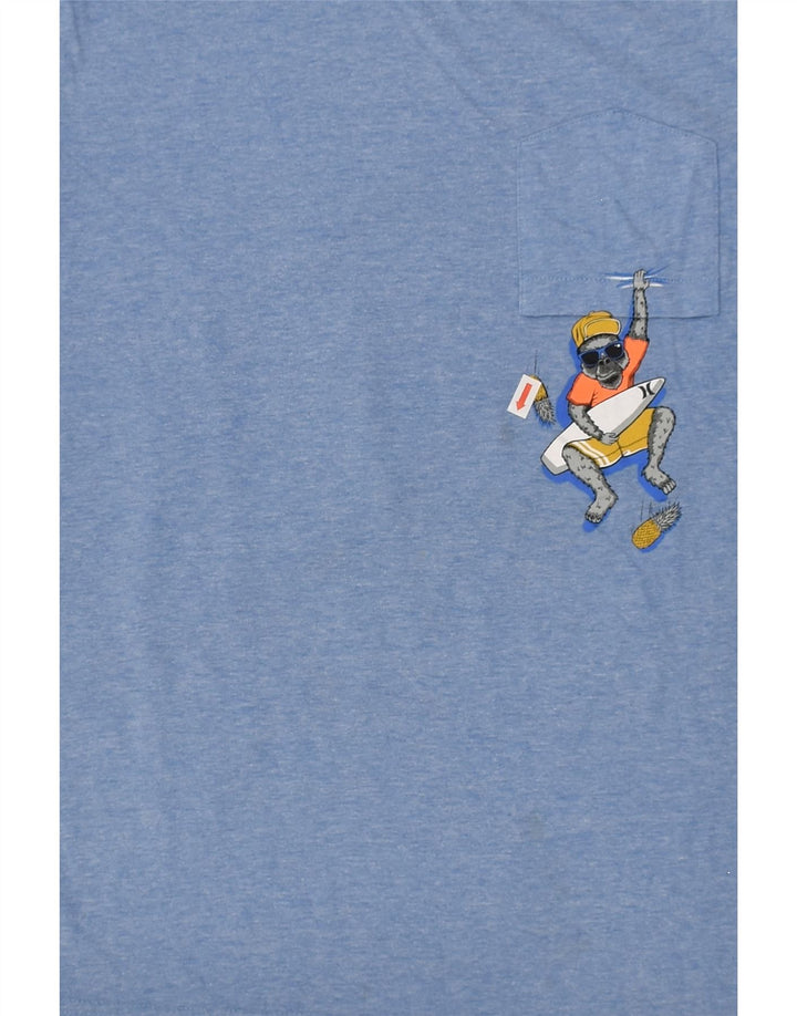 HURLEY Boys Graphic T-Shirt Top 13-14 Years XL  Blue Cotton | Vintage Hurley | Thrift | Second-Hand Hurley | Used Clothing | Messina Hembry 