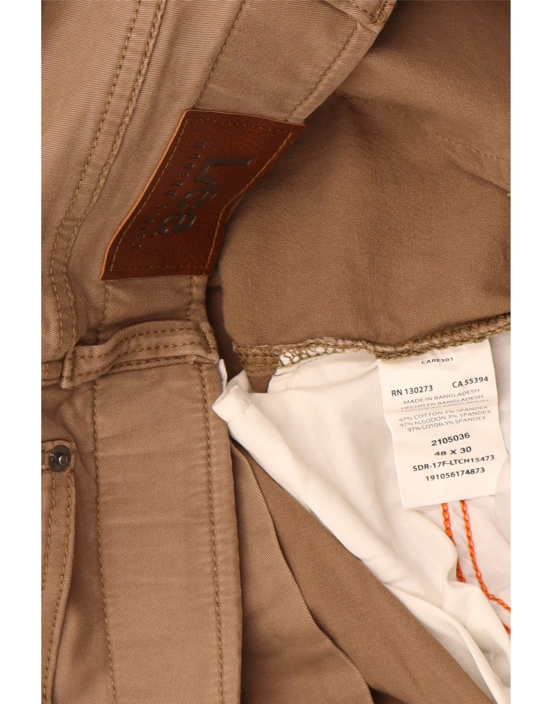 LEE Pantalon décontracté droit fuselé Extreme Motion pour homme W48 L30 Beige