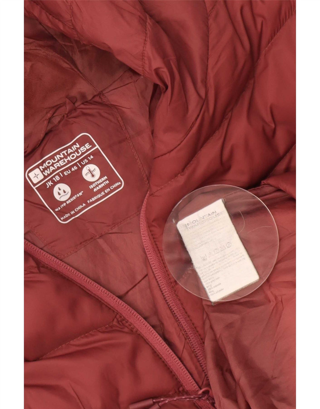 Mountain Warehouse Veste matelassée pour femme UK 18 XL Rouge Polyamide