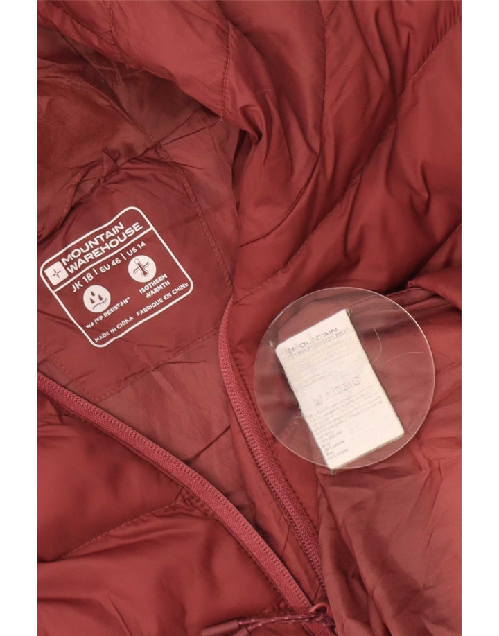 Mountain Warehouse Veste matelassée pour femme UK 18 XL Rouge Polyamide