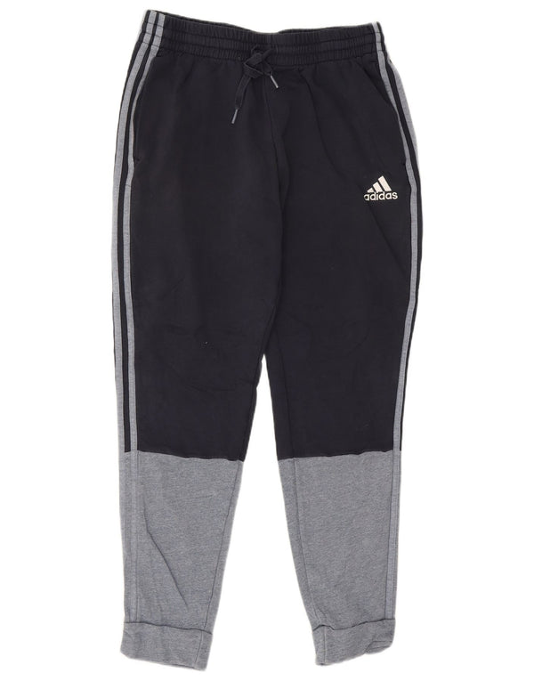 Adidas Pantalon de survêtement pour homme en coton color block Bleu marine Taille L