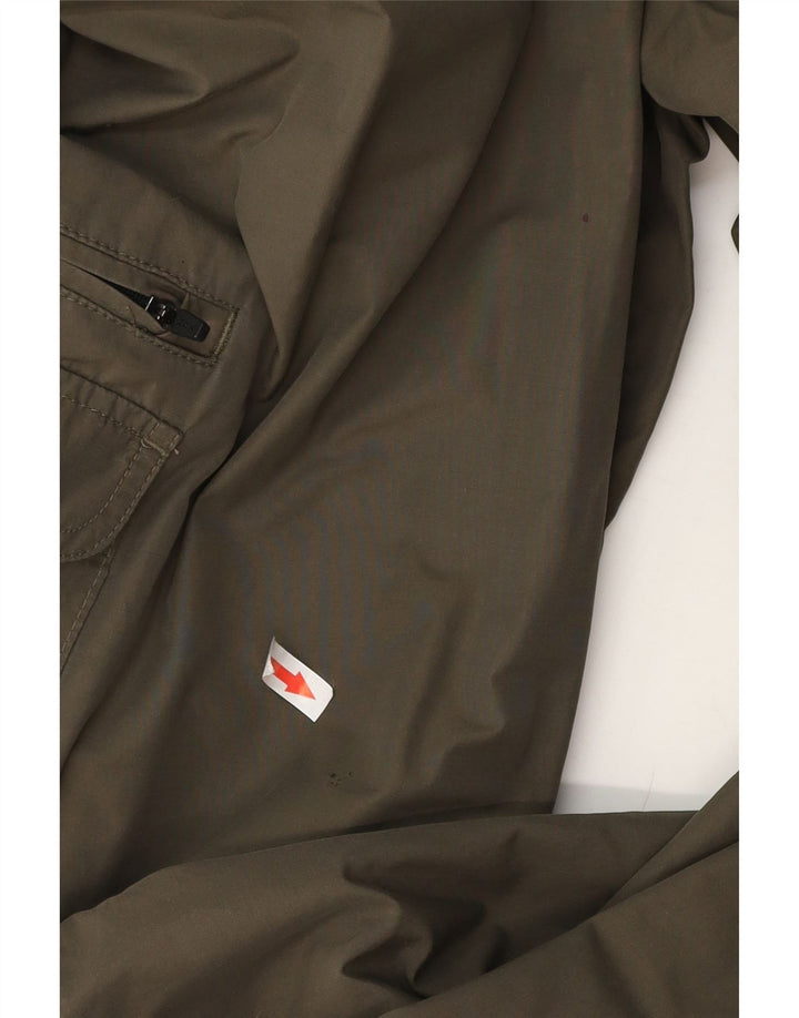Marks & Spencer Pantalon Cargo Droit Blue Harbour Homme W42 L31 Kaki