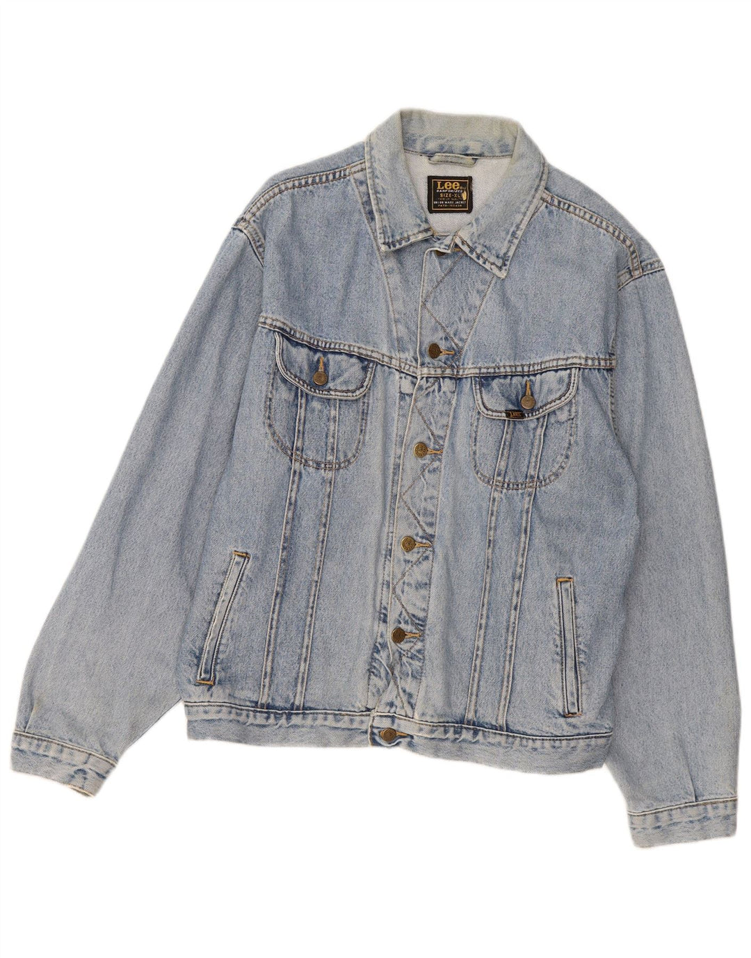 Lee Veste en Jean Homme UK 42 XL Bleu Coton