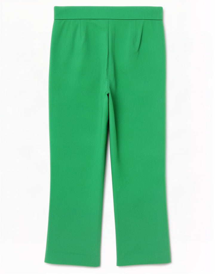 Pantalon Capri Femme Zara Petit W26 L22 Vert