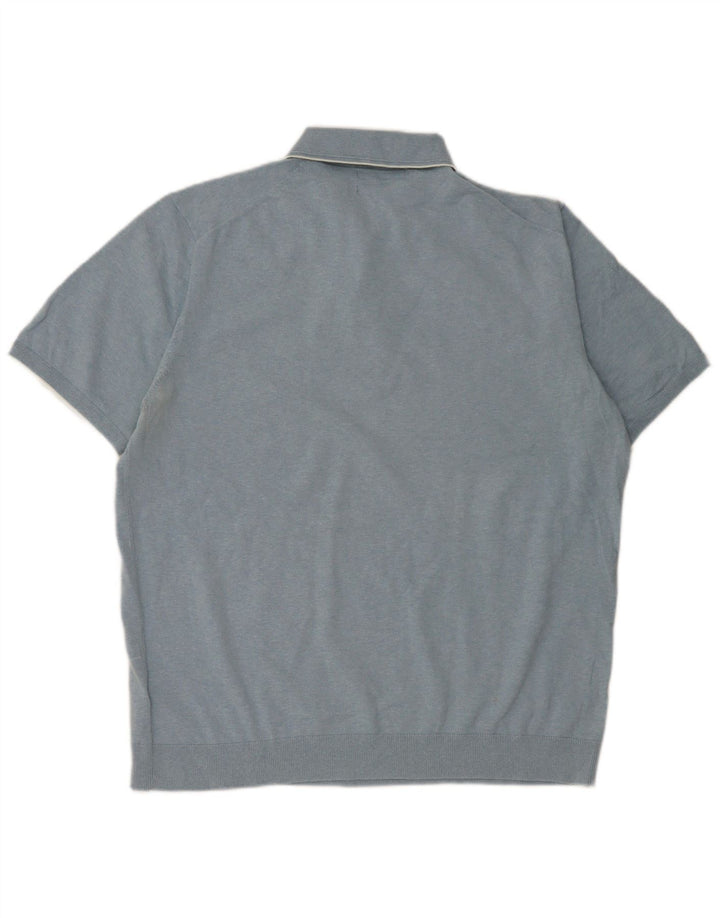 Marks & Spencer Polo Homme XL Bleu Coton