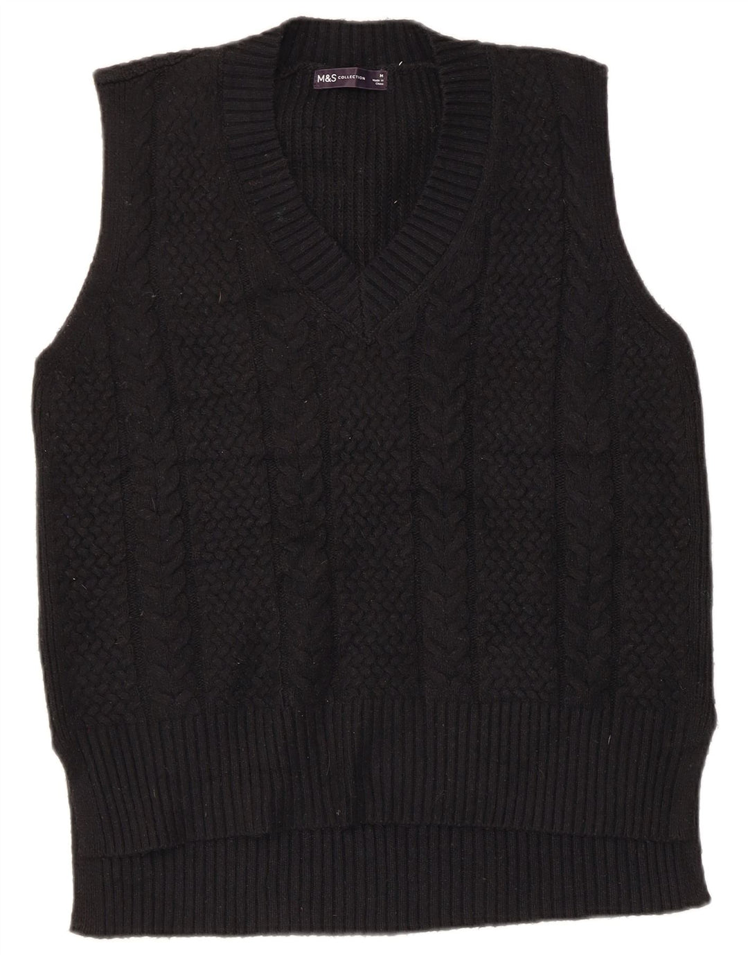Marks & Spencer Débardeur Gilet Homme Bleu Marine Moyen Polyester