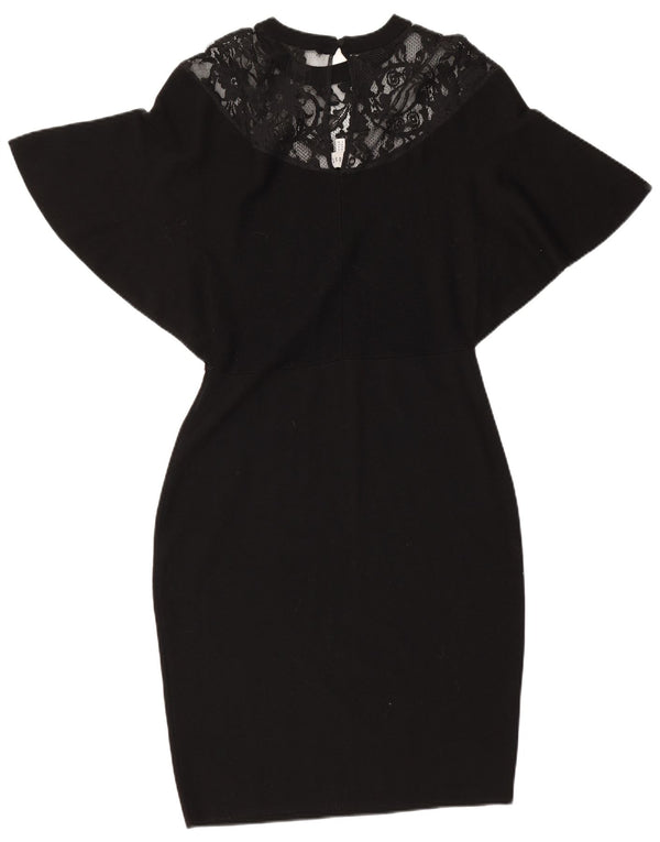 Coast Robe moulante chauve-souris pour femme UK 44 Large Viscose noire