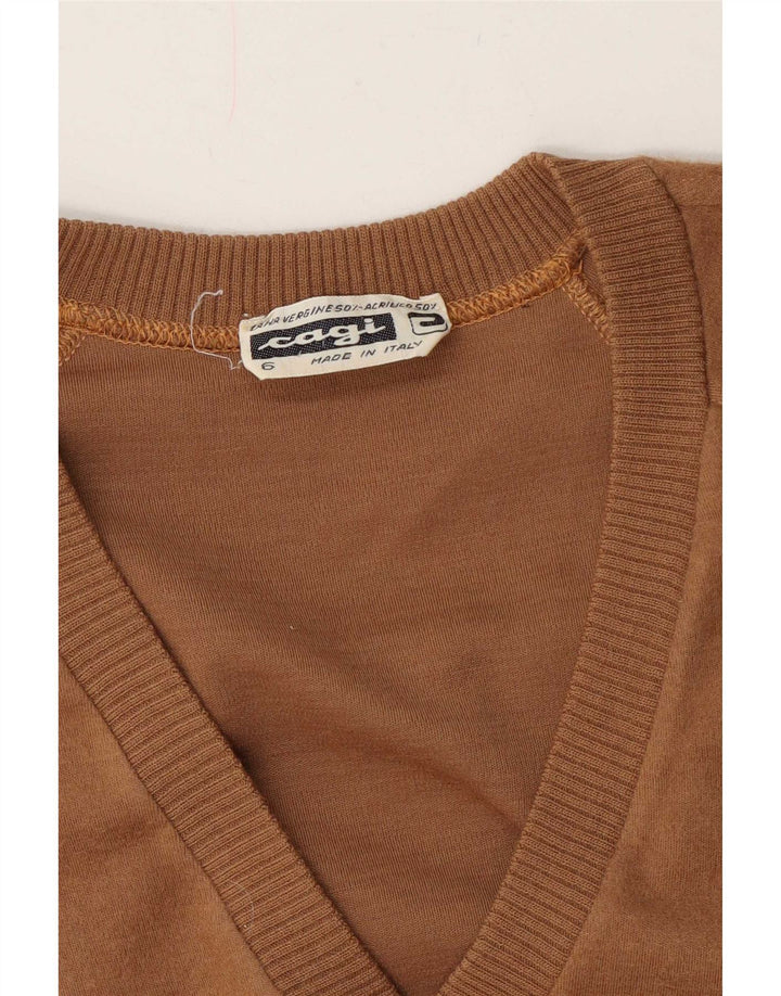 Cagi Pull Col V Homme Beige Moyen