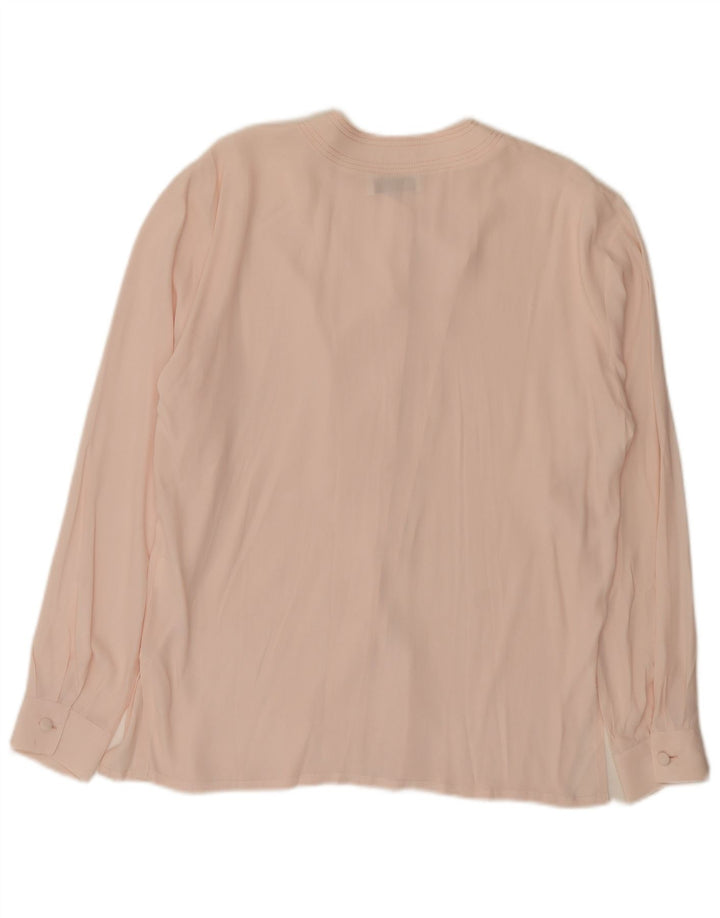 Blouse chemise femme vintage IT 42 Acétate rose moyen