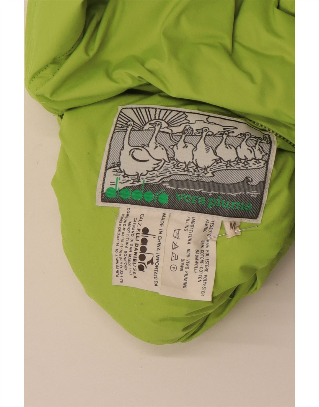 DIADORA Gilet rembourré réversible coupe ample pour homme UK 38 Vert moyen