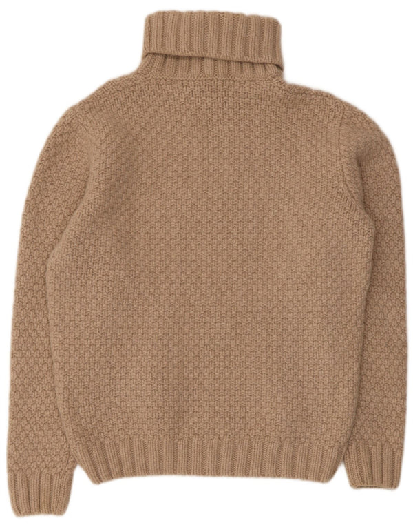 Gant Pull col roulé pour femme UK 16 Large Beige Laine