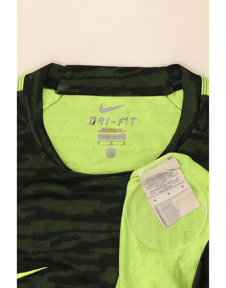Nike Homme Dri Fit T-Shirt Haut Vert Camouflage Polyester