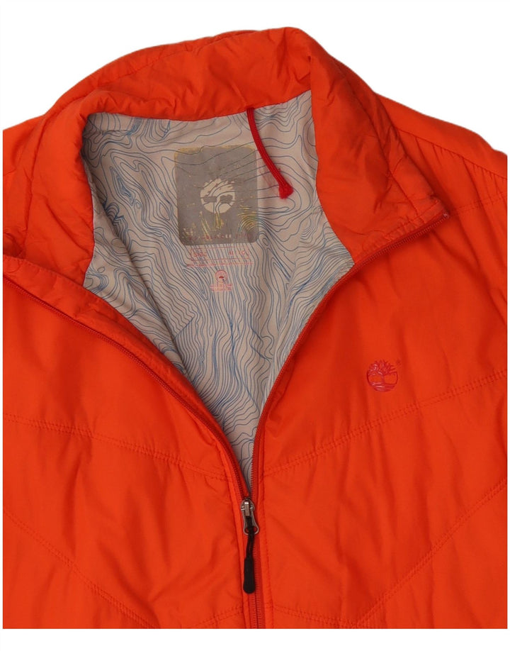 TIMBERLAND Veste matelassée pour homme UK 42 XL Orange Nylon