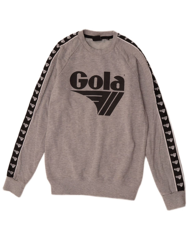 Gola Sweat-shirt graphique pour homme en coton color block Gris Taille S