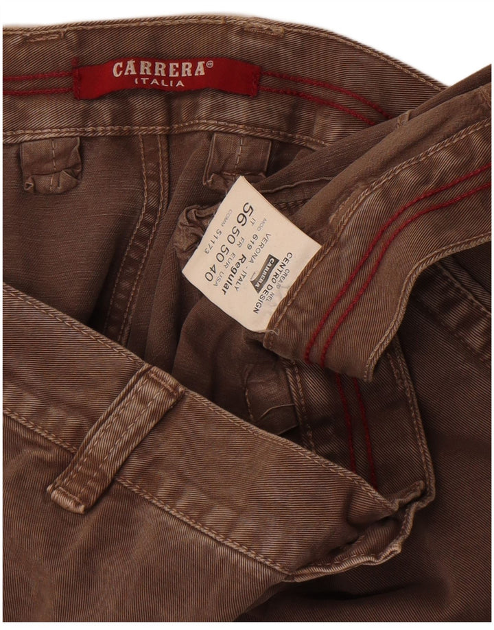 Carrera Pantalon Cargo Coupe Regular Homme W40 L30 Marron Coton