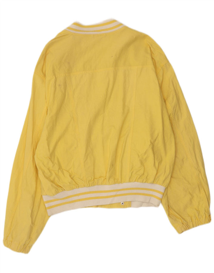 Veste Bomber Homme Vintage IT 52 XL Coton Jaune