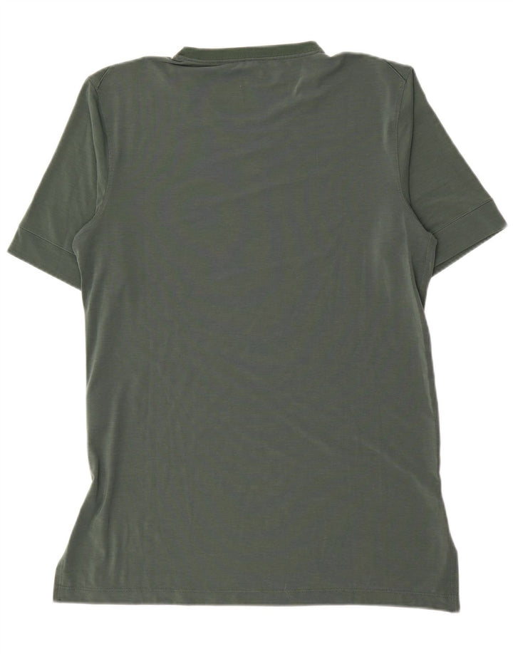 Nike Homme Dri Fit T-Shirt Haut Vert Moyen Polyester