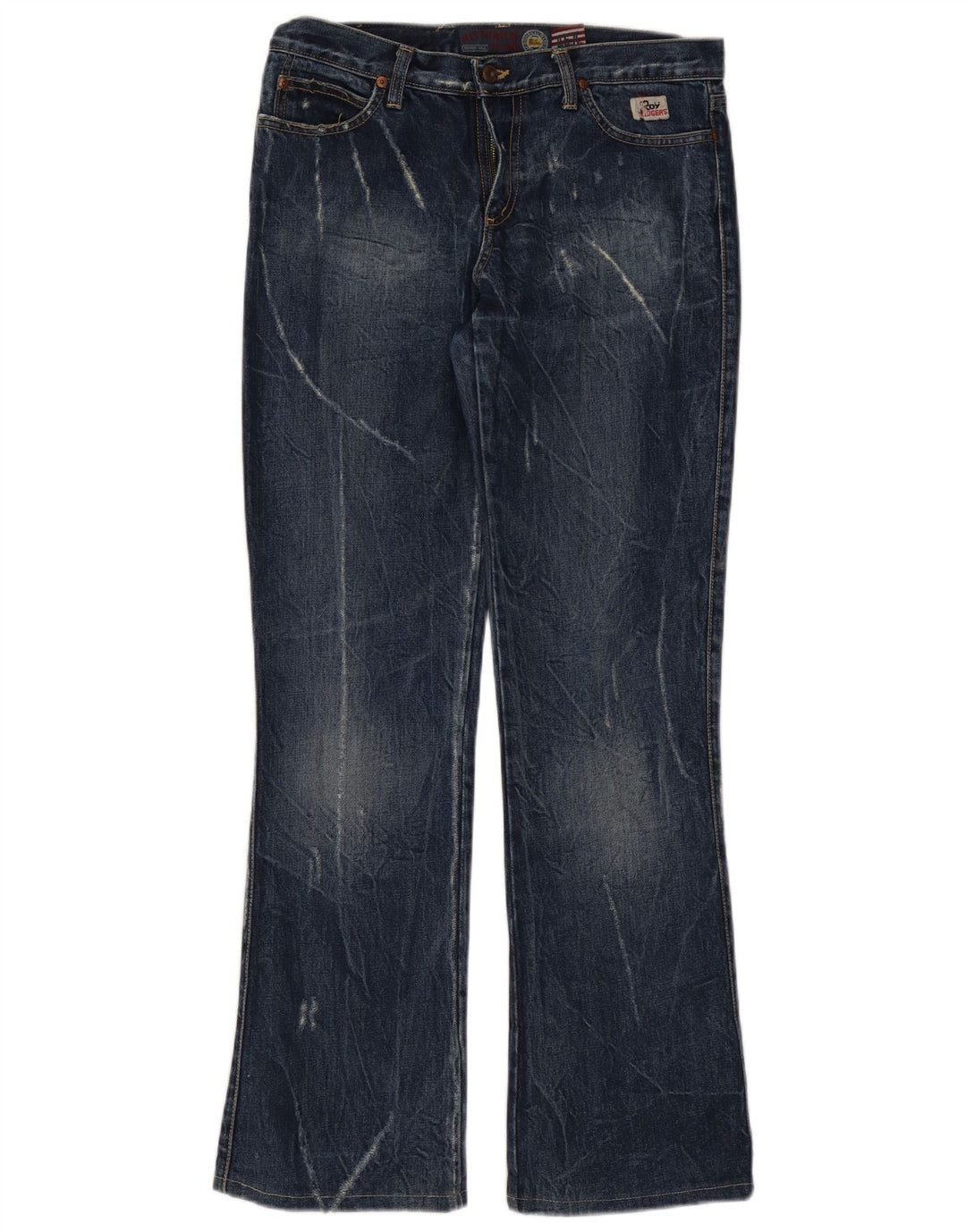 Roy Rogers Jean bootcut effet vieilli Seven Bell pour femme W30 L32 Bleu
