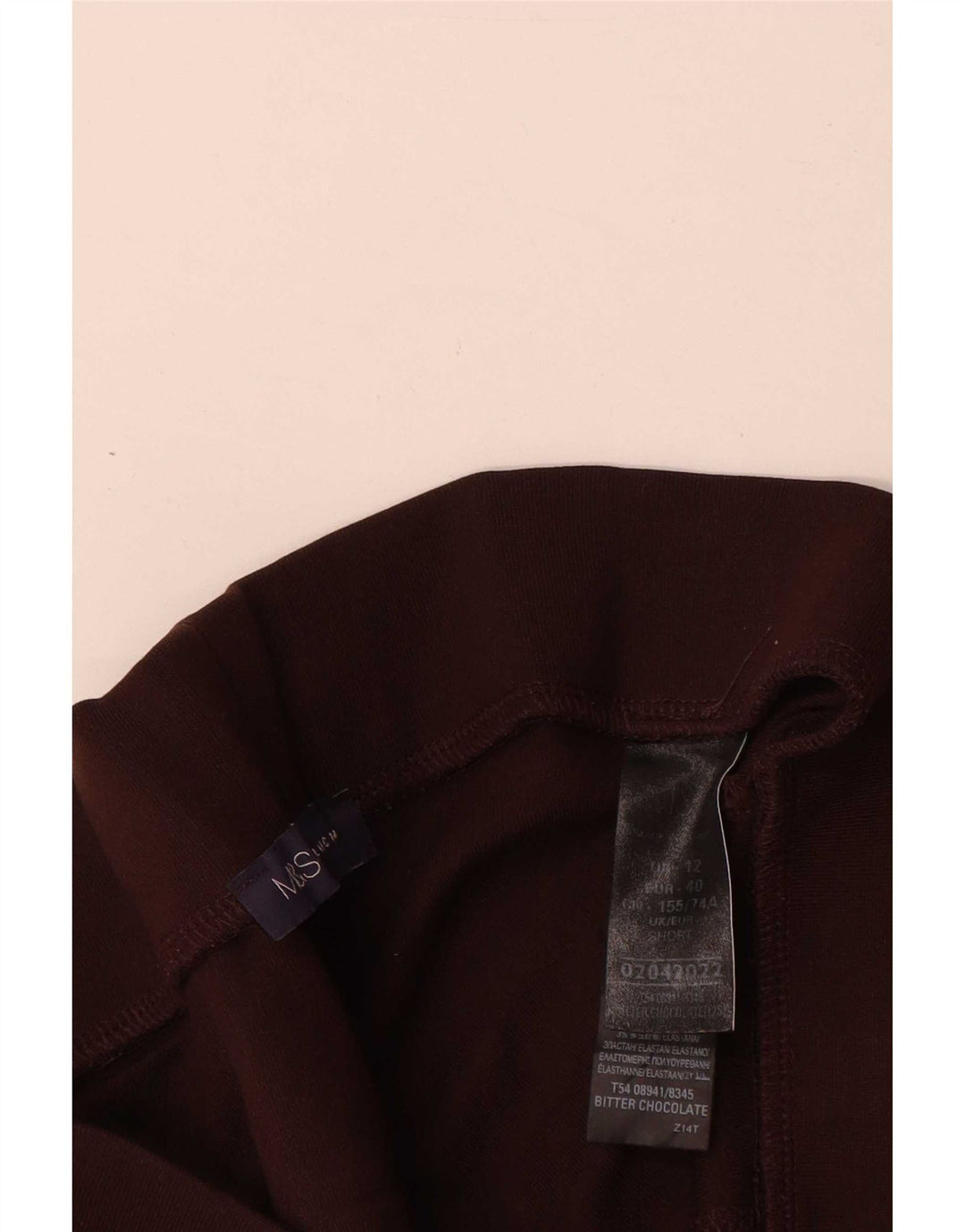 Marks & Spencer Legging court pour femme UK 12 Viscose marron moyen