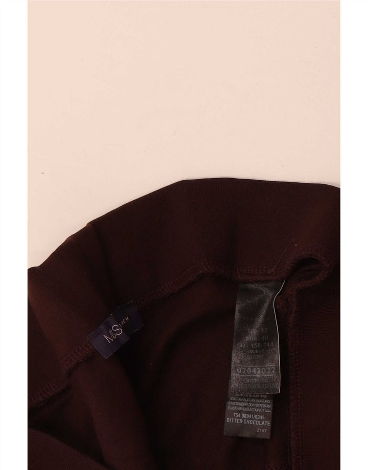 Marks & Spencer Legging court pour femme UK 12 Viscose marron moyen