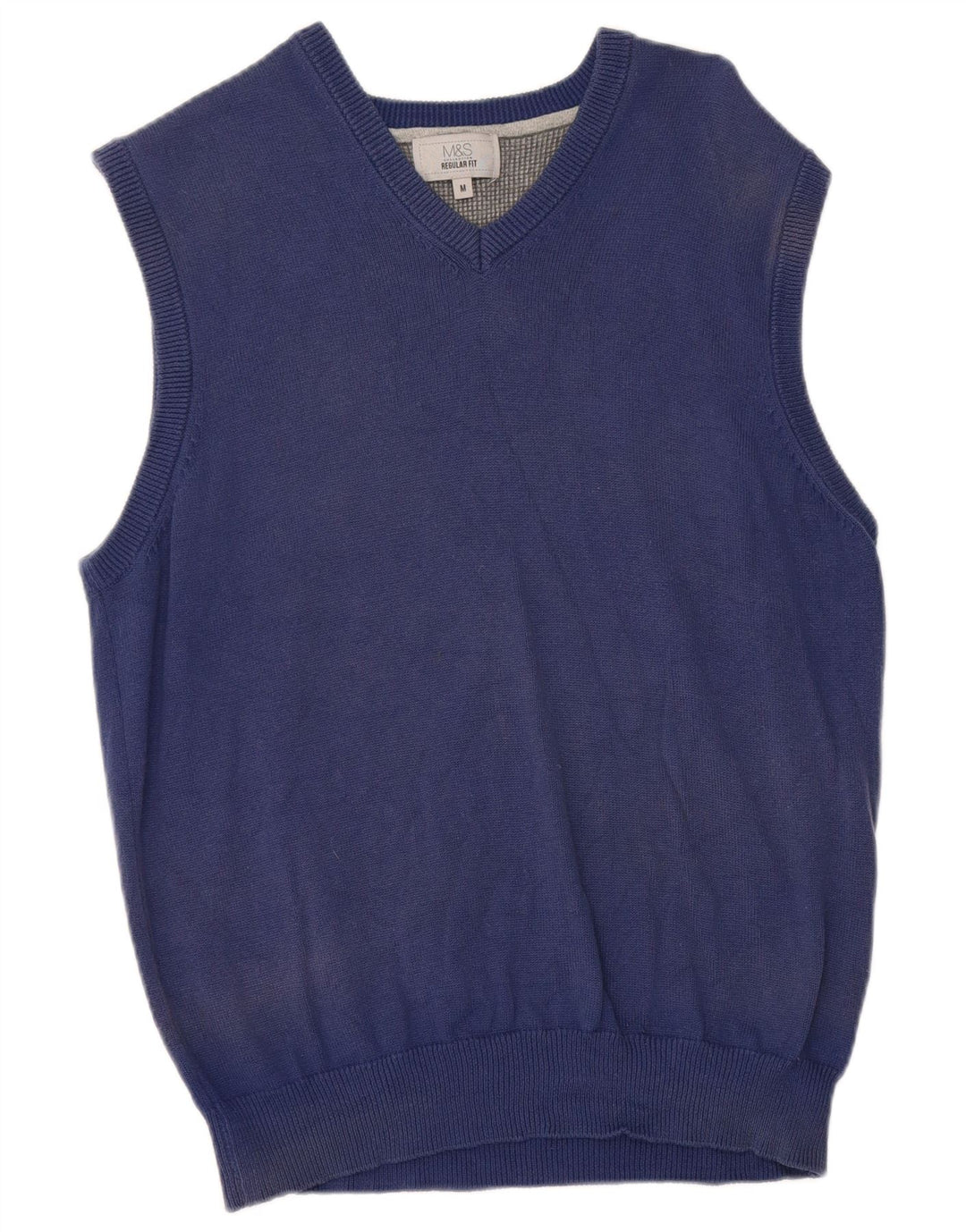 Marks & Spencer Débardeur coupe classique pour homme en coton bleu moyen