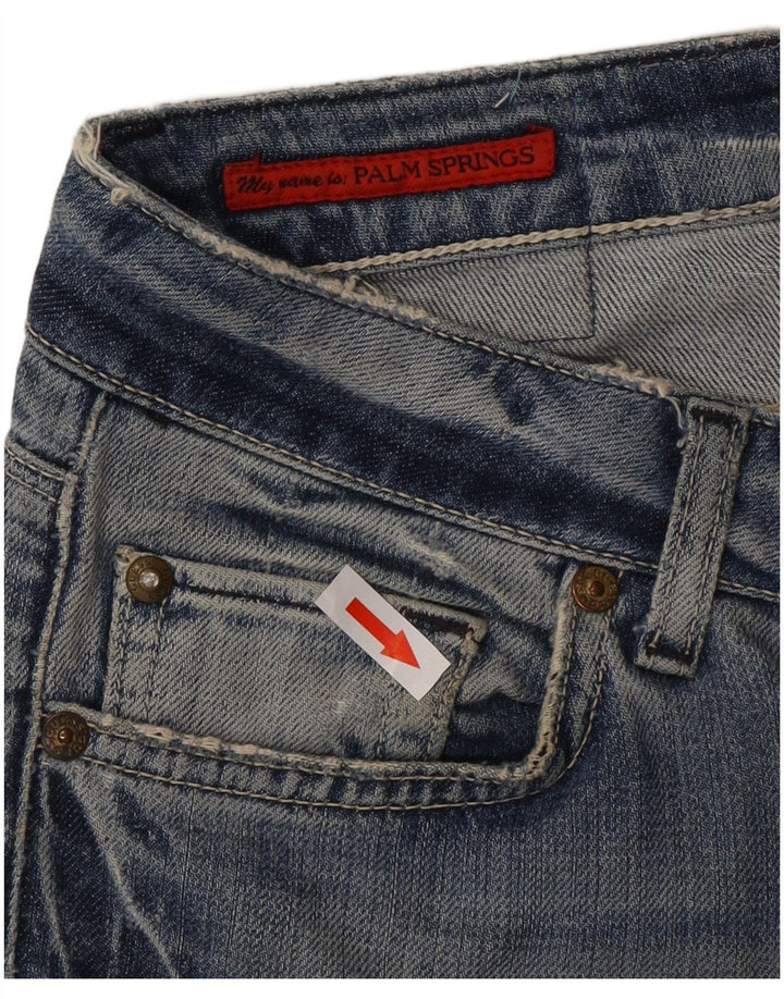 Guess Jean Droit Femme W32 L27 Bleu Coton