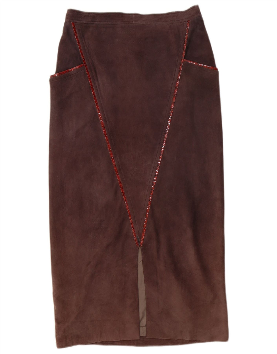 jupe en daim femme vintage Medium W28 Violet