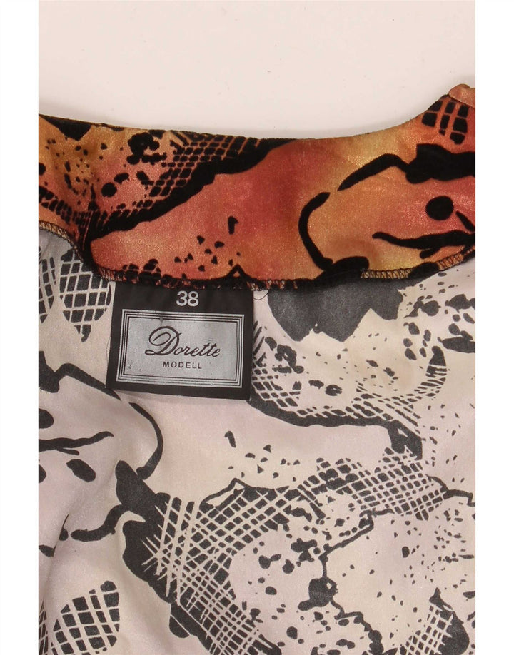 Dorette Chemisier à manches 3/4 pour femme EU 38 Orange moyen floral