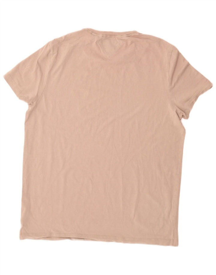 TOMMY HILFIGER T-Shirt Extra Slim Homme 2XL Coton Beige