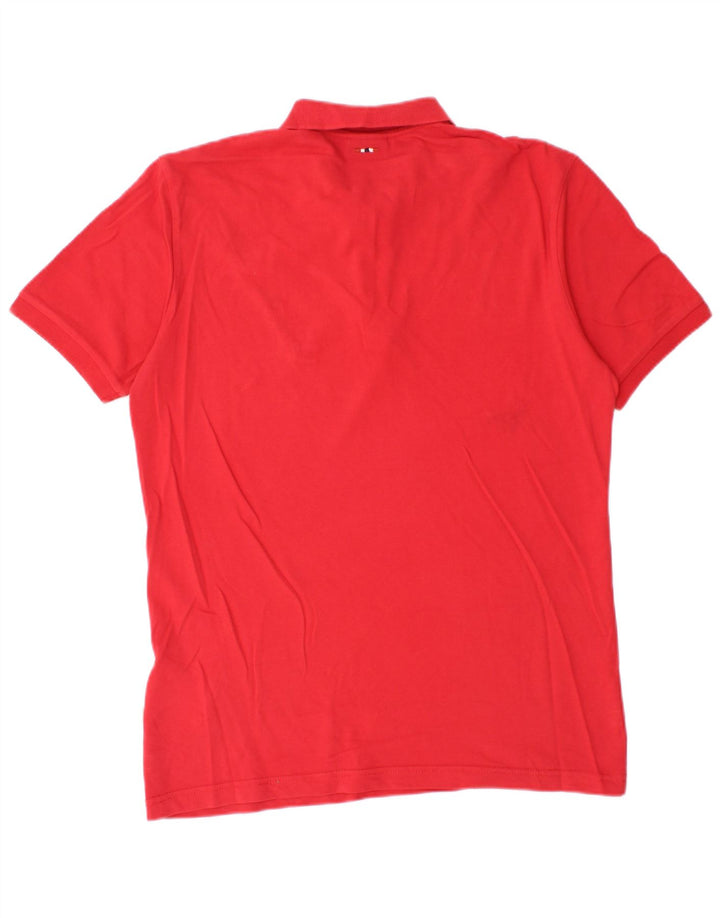 Napapijri Polo Homme Rouge Moyen Coton