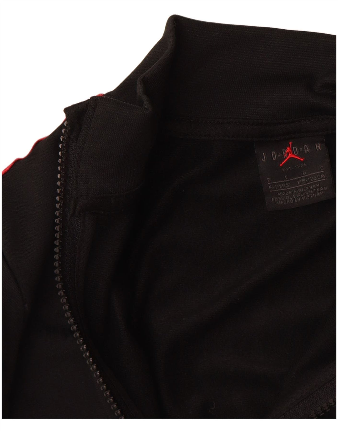 JORDAN Veste de survêtement graphique pour garçon 6-7 ans Noir