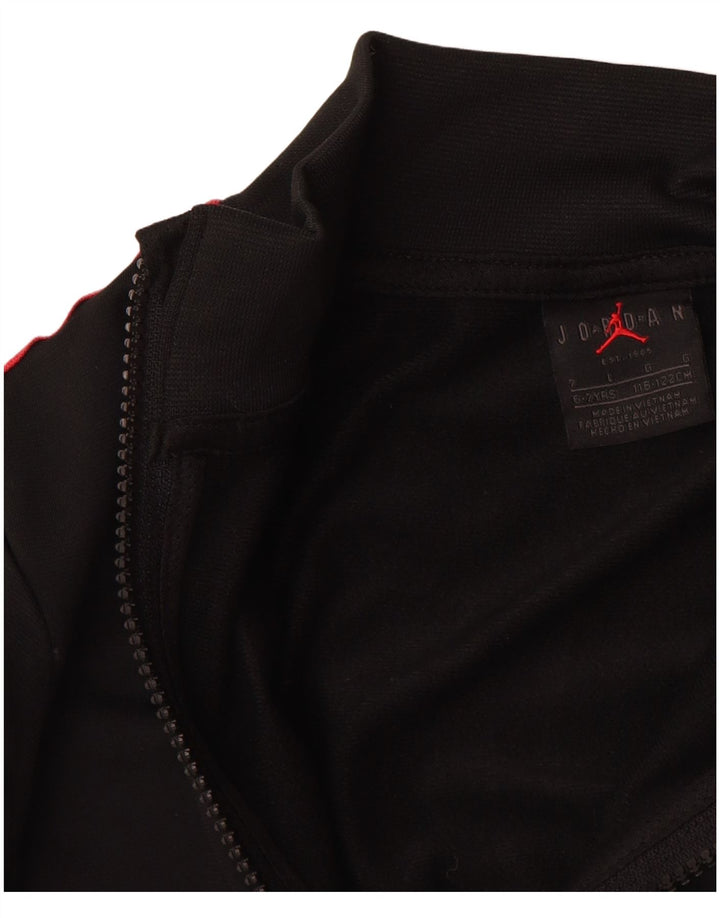 JORDAN Veste de survêtement graphique pour garçon 6-7 ans Noir