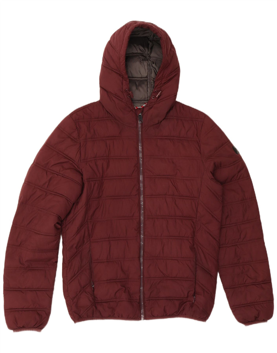 Liu Jo Veste matelassée à capuche pour homme UK 38 Polyester Bordeaux moyen