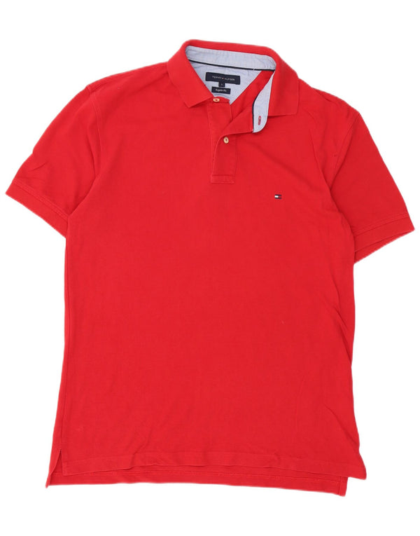 Tommy Hilfiger Polo Regular Fit Homme Coton Rouge Large