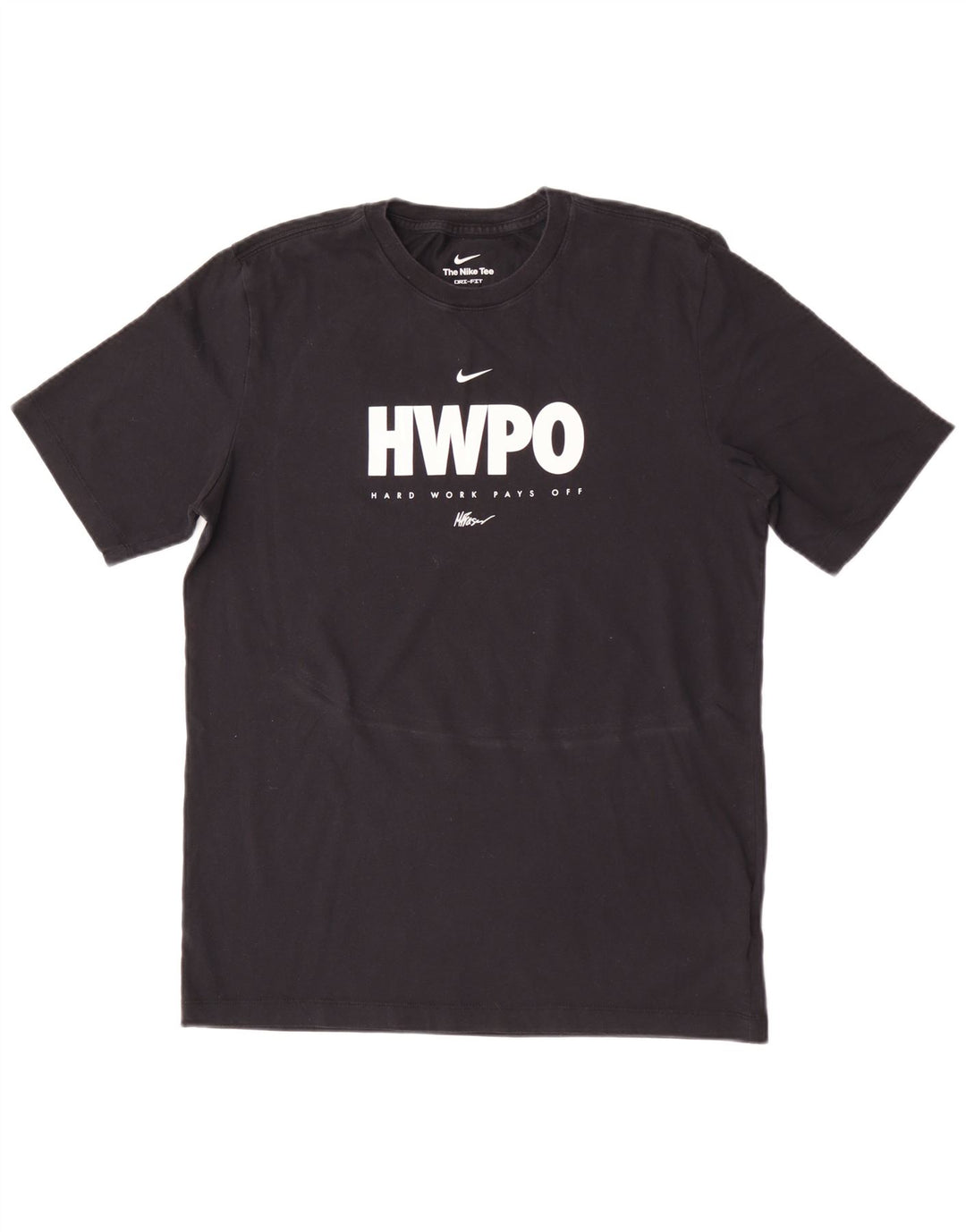 Nike Hommes Dri Fit Graphic T-Shirt Haut Noir Moyen Coton