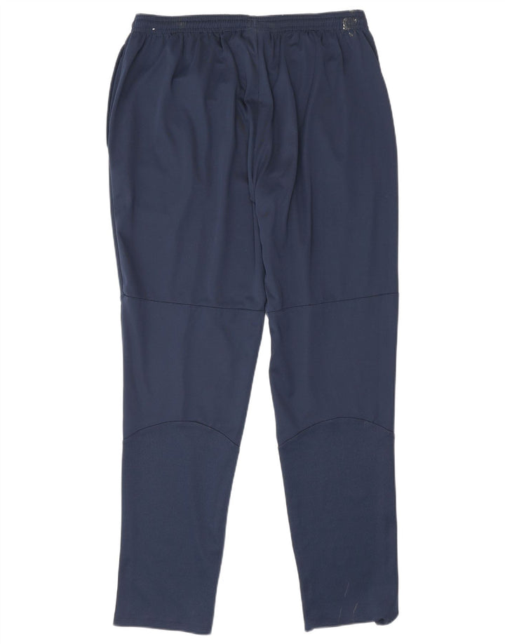 Nike Pantalon de survêtement Dri Fit pour femme UK 14 Large Bleu marine Polyester