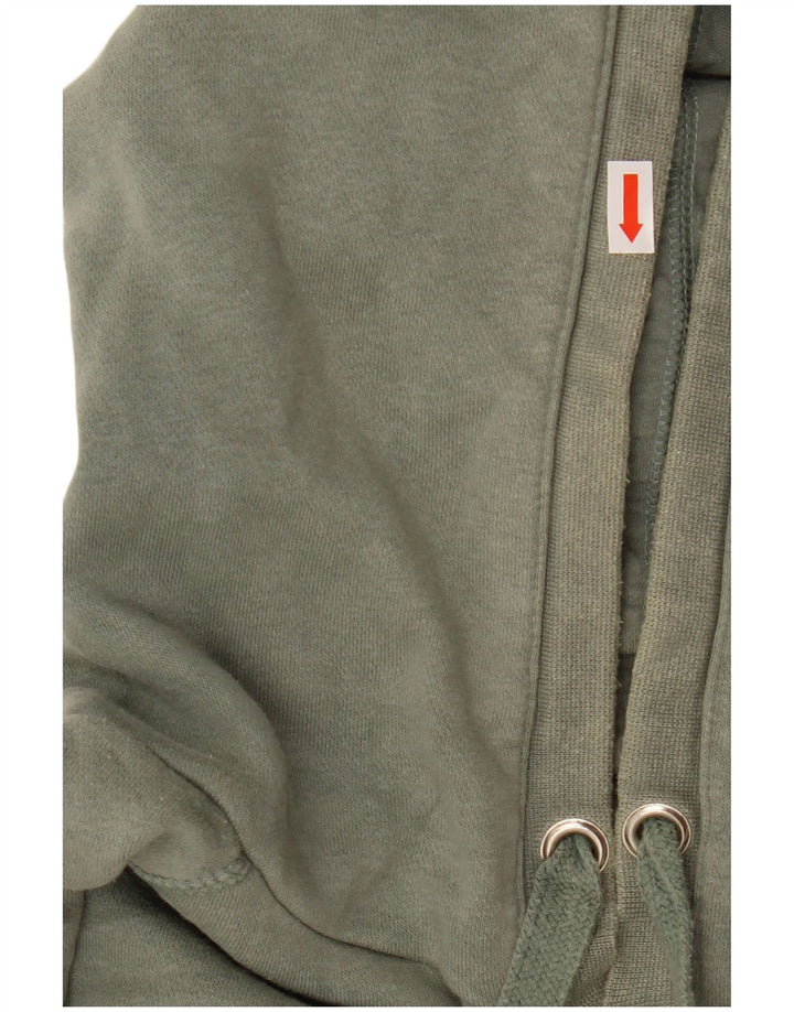 HURLEY Pull à capuche graphique pour femme UK 14 Coton vert moyen