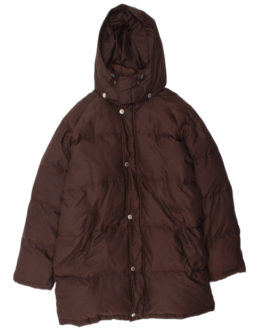 Sergio Tacchini Manteau rembourré à capuche pour homme UK 42 XL Marron Polyester