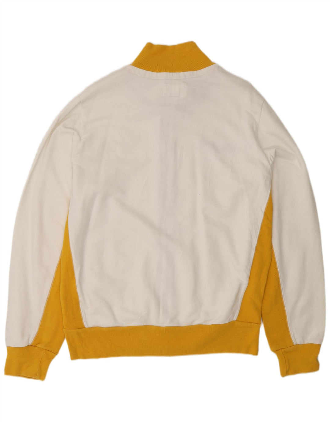 WOOLRICH Veste de survêtement graphique pour homme XL en coton color block blanc