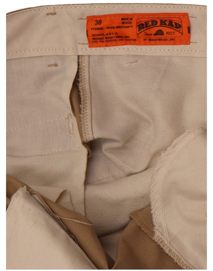 Pantalon Chino Droit Homme Red Kap W38 L30 Beige Polyester